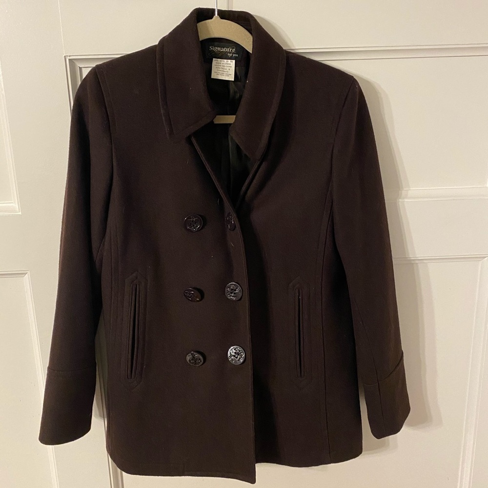 Brown Peacoat